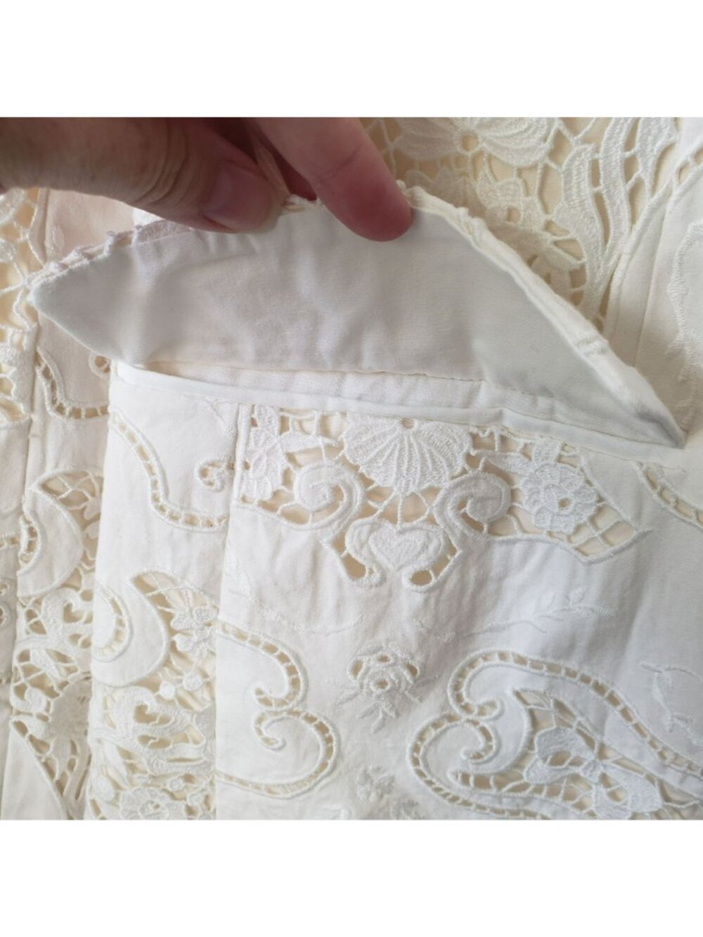 NEW LoveShackFancy Luara Cotton Doiley Lace Blazer Jacket White Bridal Coquette - Picture 10 of 16